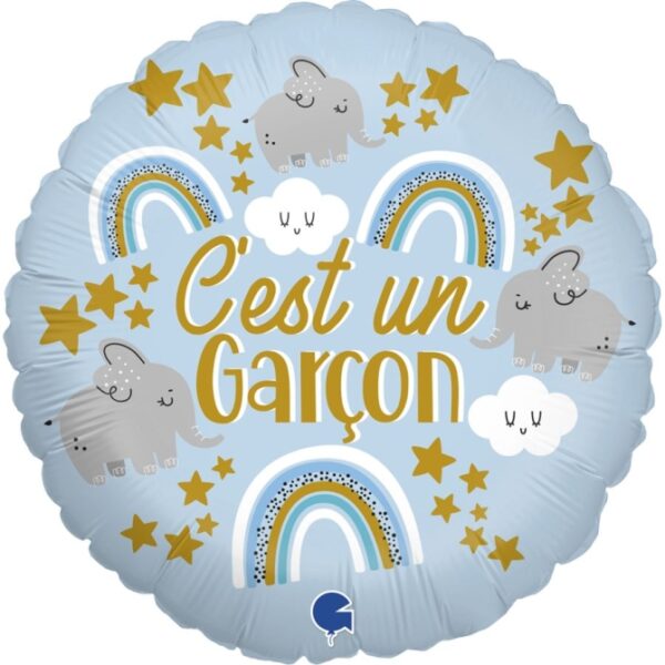 Ballon aluminium « C’est un garçon » bleu