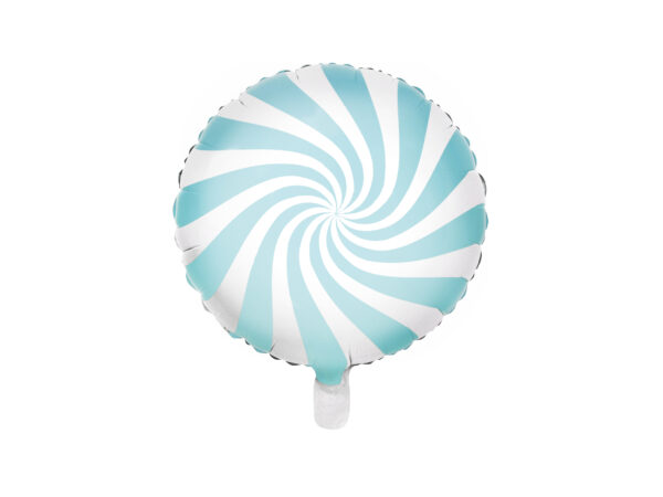 Ballon aluminium candy, bleu, 35cm