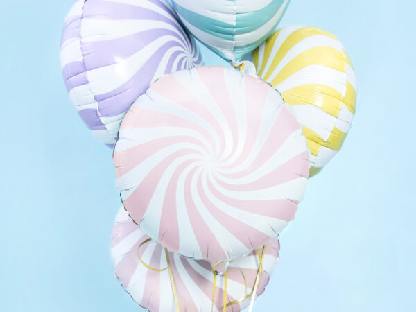 Ballon aluminium candy, rose, 35cm