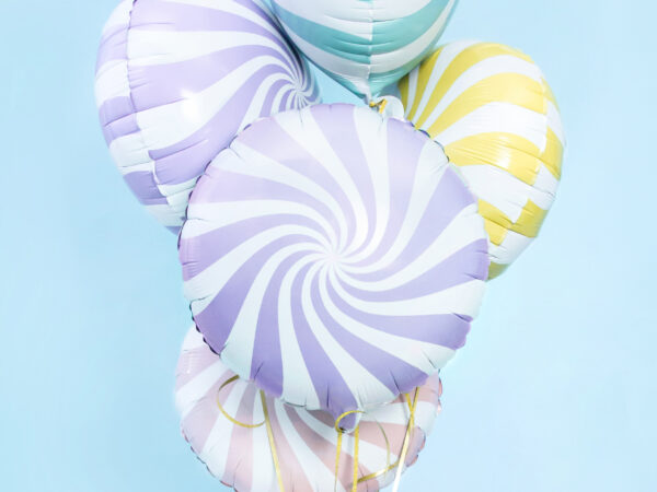 Ballon aluminium candy, violet, 35cm