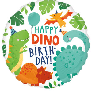 Ballon aluminium Happy Dino Birthday 43cm