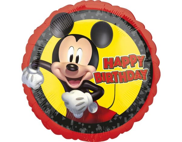 Ballon aluminium Happy Birthday Mickey Mouse 43cm