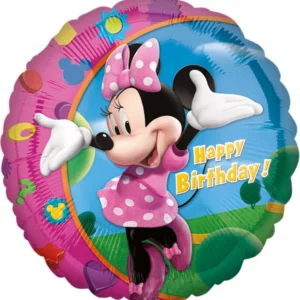 Ballon aluminium Happy Birthday Minnie Mouse 43cm