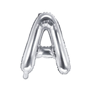 Ballon aluminium lettre A, argenté, 35cm