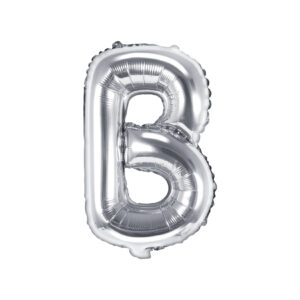 Ballon aluminium lettre B, argenté, 35cm