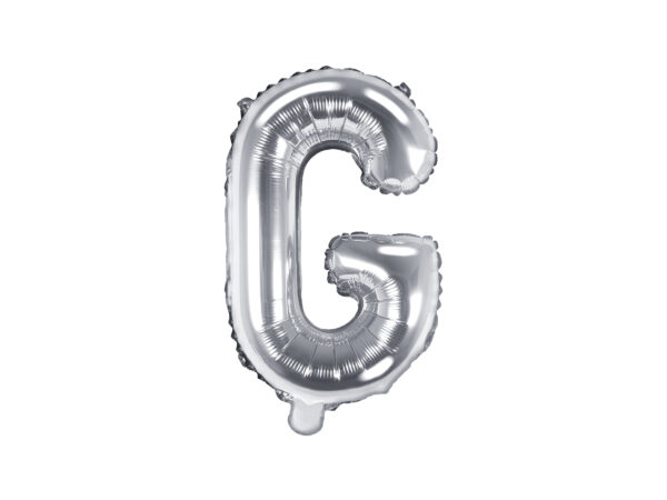 Ballon aluminium lettre D, argenté, 35cm