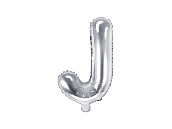 Ballon aluminium lettre D, argenté, 35cm