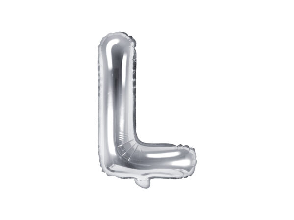 Ballon aluminium lettre D, argenté, 35cm