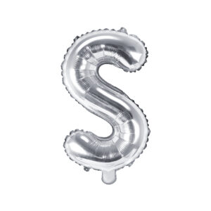 Ballon aluminium lettre Q, argenté, 35cm