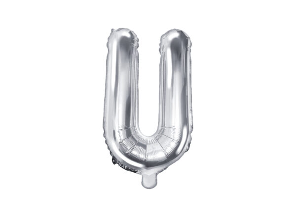 Ballon aluminium lettre Q, argenté, 35cm