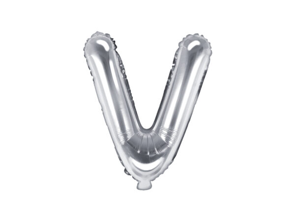 Ballon aluminium lettre Q, argenté, 35cm